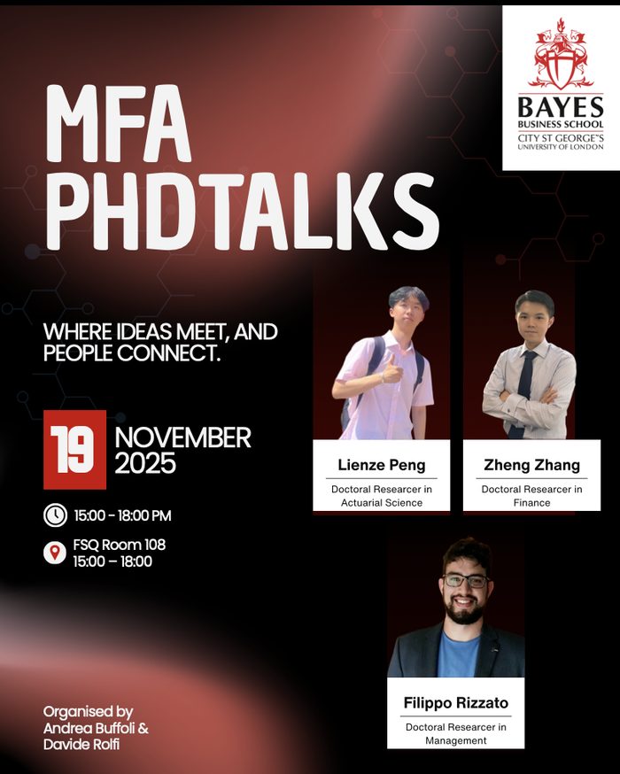 FAM PhD Talks · November 2025 flyer