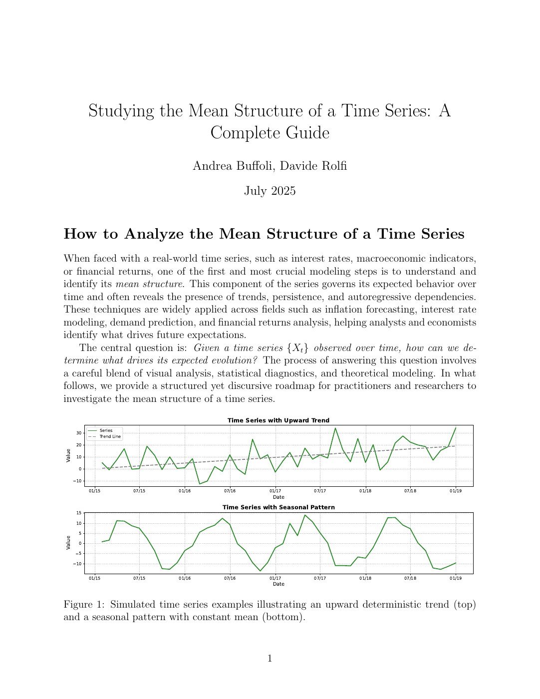 Episode 5 · Studying the Mean Structure of a Time Series: A Complete Guide