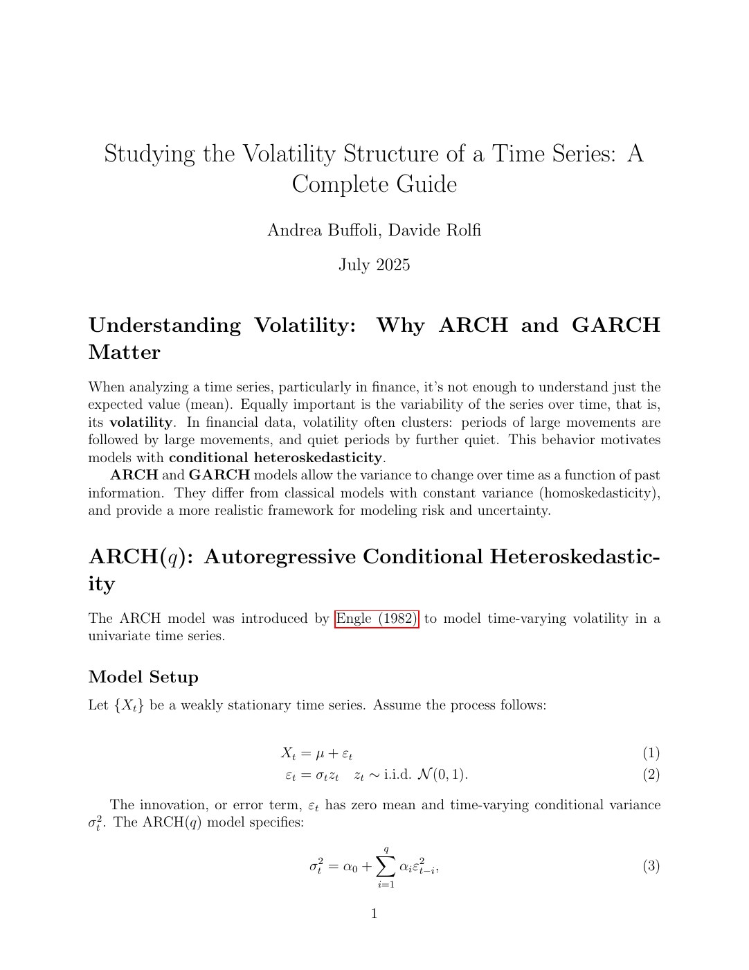 Episode 6 · Studying the Volatility Structure of a Time Series: A Complete Guide